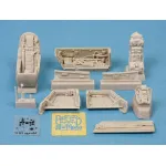 Sbs 48014 1/48 Mirage Iii C Detail Set Cockpit And Wheel Bays Resin Model Kit