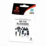 Red Fox Qs-48020 1/48 Lockheed Sr-71a Blackbird 3d Acrylic Instrument Panel For Revell