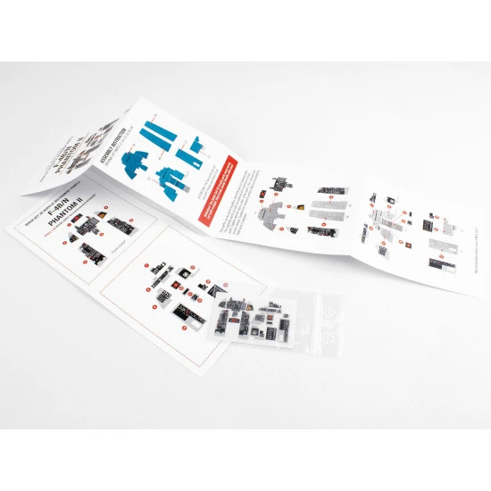 Red Fox Qs-48021 1/48 F-4b/N Phantom Ii 3d Acrylic Instrument Panel For Academy