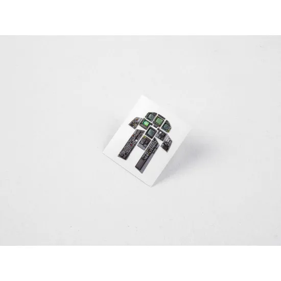 Red Fox Qs-48033 1/48 F/A-18e Super Hornet 3d Acrylic Instrument Panel Set For Revell