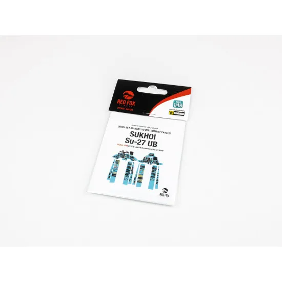 Red Fox Qs-48036 1/48 Su-27ub Flanker C 3d Acrylic Instrument Panel Gwh