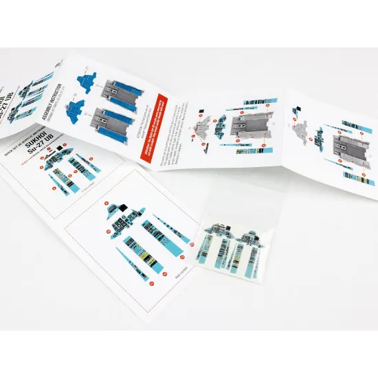 Red Fox Qs-48036 1/48 Su-27ub Flanker C 3d Acrylic Instrument Panel Gwh