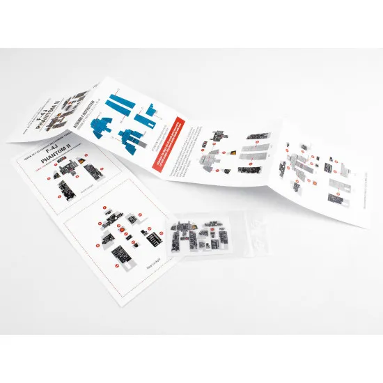 Red Fox Qs-48038 1/48 F-4j Phantom Ii 3d Acrylic Instrument Panel For Academy