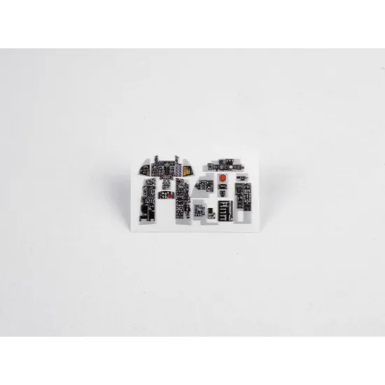 Red Fox Qs-48038 1/48 F-4j Phantom Ii 3d Acrylic Instrument Panel For Academy