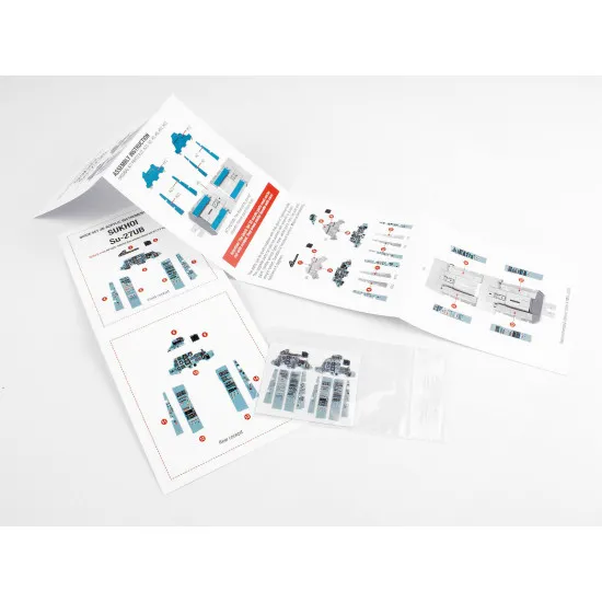 Red Fox Qs-48040 1/48 Sukhoi Su-27ub 3d Acrylic Instrument Panel Kitty Hawk