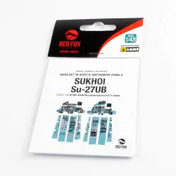 Red Fox Qs-48040 1/48 Sukhoi Su-27ub 3d Acrylic Instrument Panel Kitty Hawk