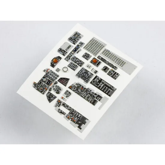 Red Fox Qs-48045 1/48 F-4b Phantom Ii 3d Acrylic Instrument Panel Set For Tamiya