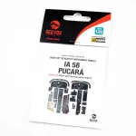 Red Fox Qs-48047 1/48 Ia 58 Pucara 3d Acrylic Instrument Panel Kinetic