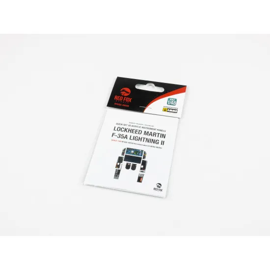Red Fox Qs-48058 1/48 Locheed Martin F-35a Lightning Ii 3d Acrylic Instrument Panel Set Meng