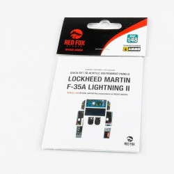 Red Fox Qs-48058 1/48 Locheed Martin F-35a Lightning Ii 3d Acrylic Instrument Panel Set Meng