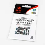 Red Fox Qs-48065 1/48 Messerschmitt Me 262a-1/A-2 With R4m And Bomb Selector 3d Acrylic Panel