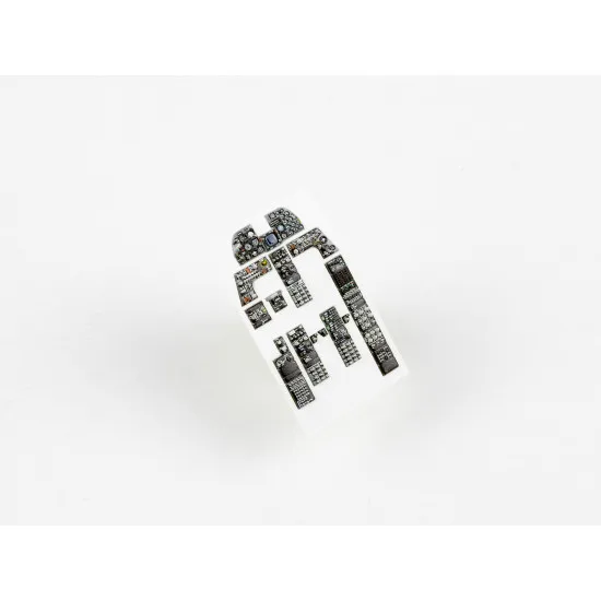 Red Fox Qs-48069 1/48 Rf-5e Tigereye 3d Acrylic Instrument Panel For Afv Club