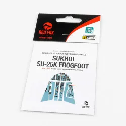 Red Fox Qs-48079 1/48 Sukhoi Su-25k Frogfoot 3d Acrylic Instumental Panel Zvezda