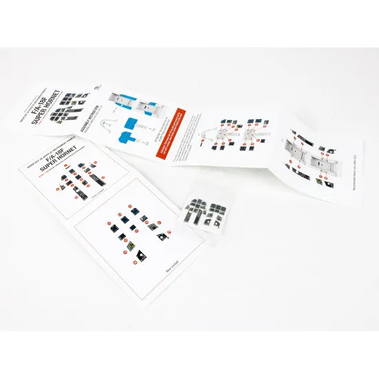 Red Fox Qs-48080 1/48 F/A-18f Super Hornet 3d Acrylic Instrument Panel For Hasegawa