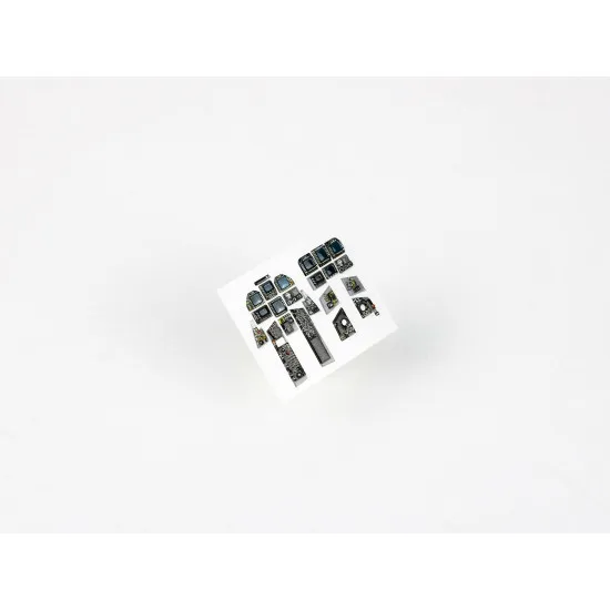 Red Fox Qs-48080 1/48 F/A-18f Super Hornet 3d Acrylic Instrument Panel For Hasegawa