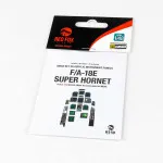Red Fox Qs-48081 1/48 F/A-18e Super Hornet 3d Acrylic Instrument Panel For Meng