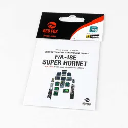 Red Fox Qs-48081 1/48 F/A-18e Super Hornet 3d Acrylic Instrument Panel For Meng