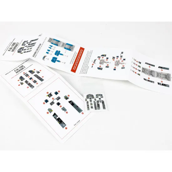 Red Fox Qs-48084 1/48 F/A-18b Hornet 3d Acrylic Instumental Panel Kinetic