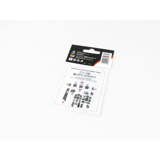 Red Fox Qs-48088 1/48 F/A-18f Super Hornet 3d Acrylic Instumental Panel Meng