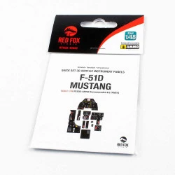 Red Fox Qs-48092 1/48 F-51d Mustang 3d Acrylic Instumental Panel Tamiya