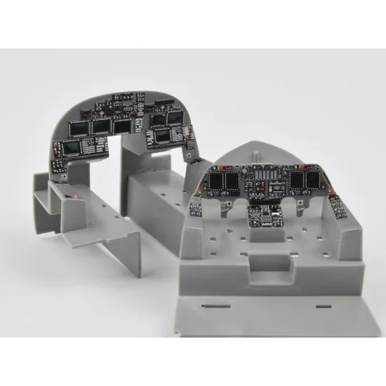 Red Fox Qs-48126 1/48 Rockwell B-1b Lancer Late Be 3d Acrylic Instrument Panel For Revell