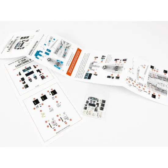 Red Fox Qs-48140 1/48 F-35a Lightning Ii 3d Acrylic Instrument Panel Set For Tamiya