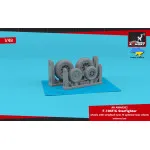 Armory Aw48362 1/48 F 104g Starfighter Weighted Wheels W Optional Nose Wheels Retooled Set