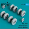 Reskit Rs72-0396 1/72 B52 G H Stratofortress Wheels Set Weighted Resin 3d Printed
