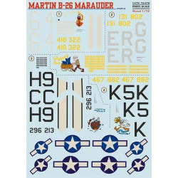 Print Scale 72-476 1/72 B-26 Marauder Part 2 Decal for aircraft