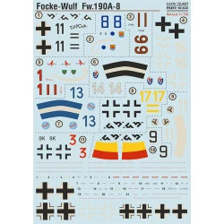 Print Scale 72-487 1/72 Decal For Focke Wulf 190a 8