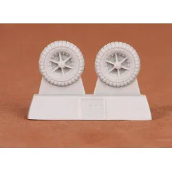 Sbs 72037 1/72 Messerschmitt Bf-109e Wheel Set Resin Model Kit