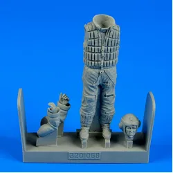 Aerobonus 320068 1/32 German Luftwaffe Pilot Wwii With Life Jacket Resin Kit