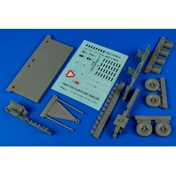 Aerobonus 320080 1/32 Flightline Trailer F-2a Steel Platform Resin Kit