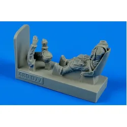 Aerobonus 480077 1/48 German Wwii Luftwaffe Pilot With Seat For Bf 109e Resin