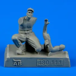 Aerobonus 480111 1/48 U.s. Army Aircraft Mechanic Wwii Pacific Theatre Resin Kit
