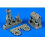 Aerobonus 480112 1/48 Us Army Aircraft Mechanic Wwii With Fuel Cart Pacific Theatre