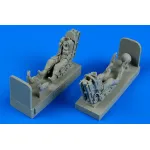 Aerobonus 480115 1/48 Usaf Pilot And Operator With Ejection Seats For A-37 Dragonfly For Trumpeter