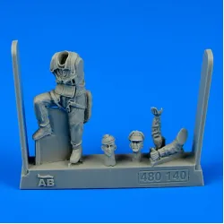 Aerobonus 480140 1/48 U.s.a.f. Fighter Pilot Wwii 8th Army European Battlefields
