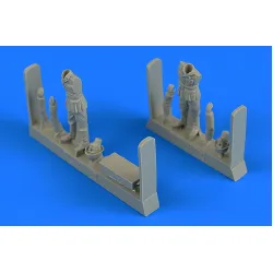 Aerobonus 480201 1/48 Wwii German Soldiers With Ammunition Box Resin Kit