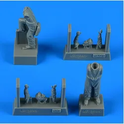 Aerobonus 480239 1/48 German Wwii Pilot And Radioman For Fokker G-1 Resin Kit