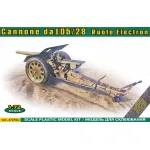 Ace 72594 1/72 Cannone Da105/28 Ruote Electron Plastic Model Kit