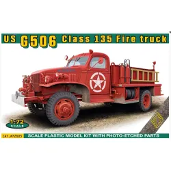 Ace 72603 1/72 Us G506 Class 135 Fire Truck Plastic Model Kit