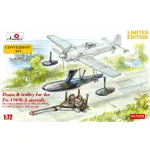 Amodel Na72008 1/72 Floats Trolley Fw190w-2 Trolley Ar-196b Bf-109w-1 A6m2-h E8n2