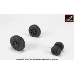 Armory Aw48504 1/48 Jas-39 Gripen Wheels W/ Weighted Tires Late