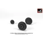 Armory Aw72050 1/72 Mikoyan Mig-21 Fishbed Wheels W/ Weighted Tires Late