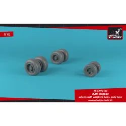 Armory Aw72422 1/72 A.w. Argosy Wheels W/ Weighted Tires Early Version