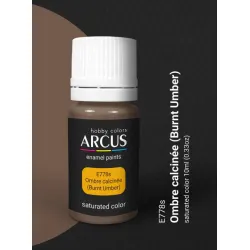 Arcus E778 Enamel Paint Ombre Calcinee Burnt Umber Saturated Color 10ml
