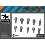 Black Dog 3d35036 1/35 Women Heads 10 Pcs 3d Printed