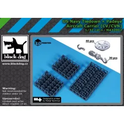Black Dog Ma32002 1/32 Us Navy Tiedown / Padaye Cv/Cvn