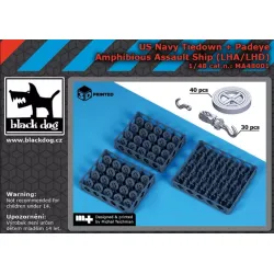 Black Dog Ma48001 1/48 Us Navy Tiedow / Padaye Lha/Lhd